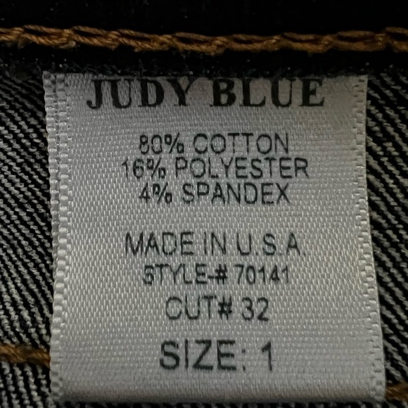 Judy Blue Los Angeles Dark Wash High Rise Button Fly Skinny Jean - Size 1 - Picture 6 of 7
